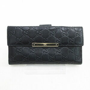 Gucci GG Double Hook Long Wallet Black